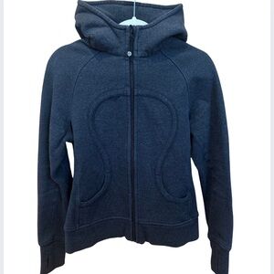 Lululemon Scuba Hoodie Dark Grey Sparkle Size 8